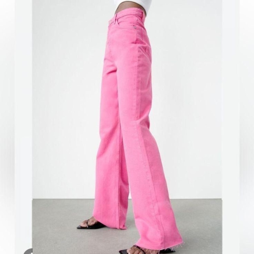 Zara Pink High Rise Pants